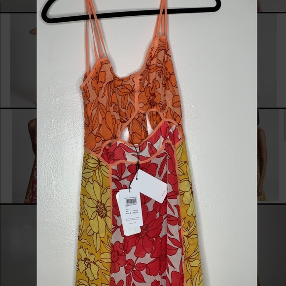 Reiss | Dresses | Reiss Isla Resort Print Midi Dress In Red | Poshmark